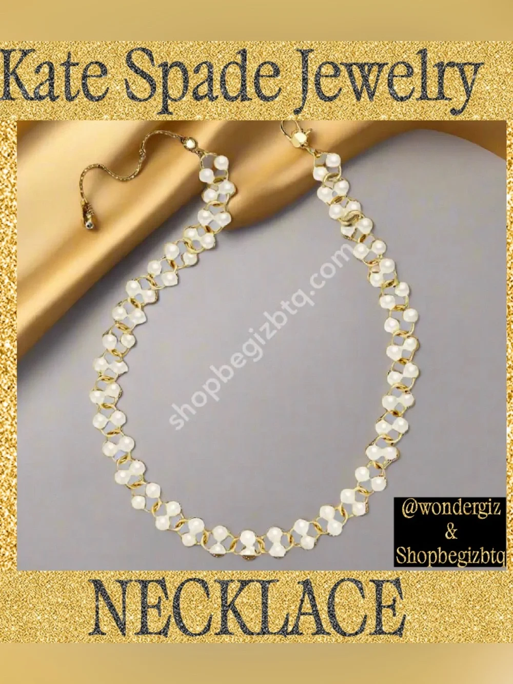 NWT Kate Spade Authentic New York White Multi Nouveau Pearls Necklace